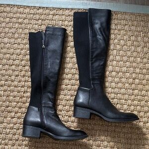 Kenneth Cole Black Over the Knee Boots